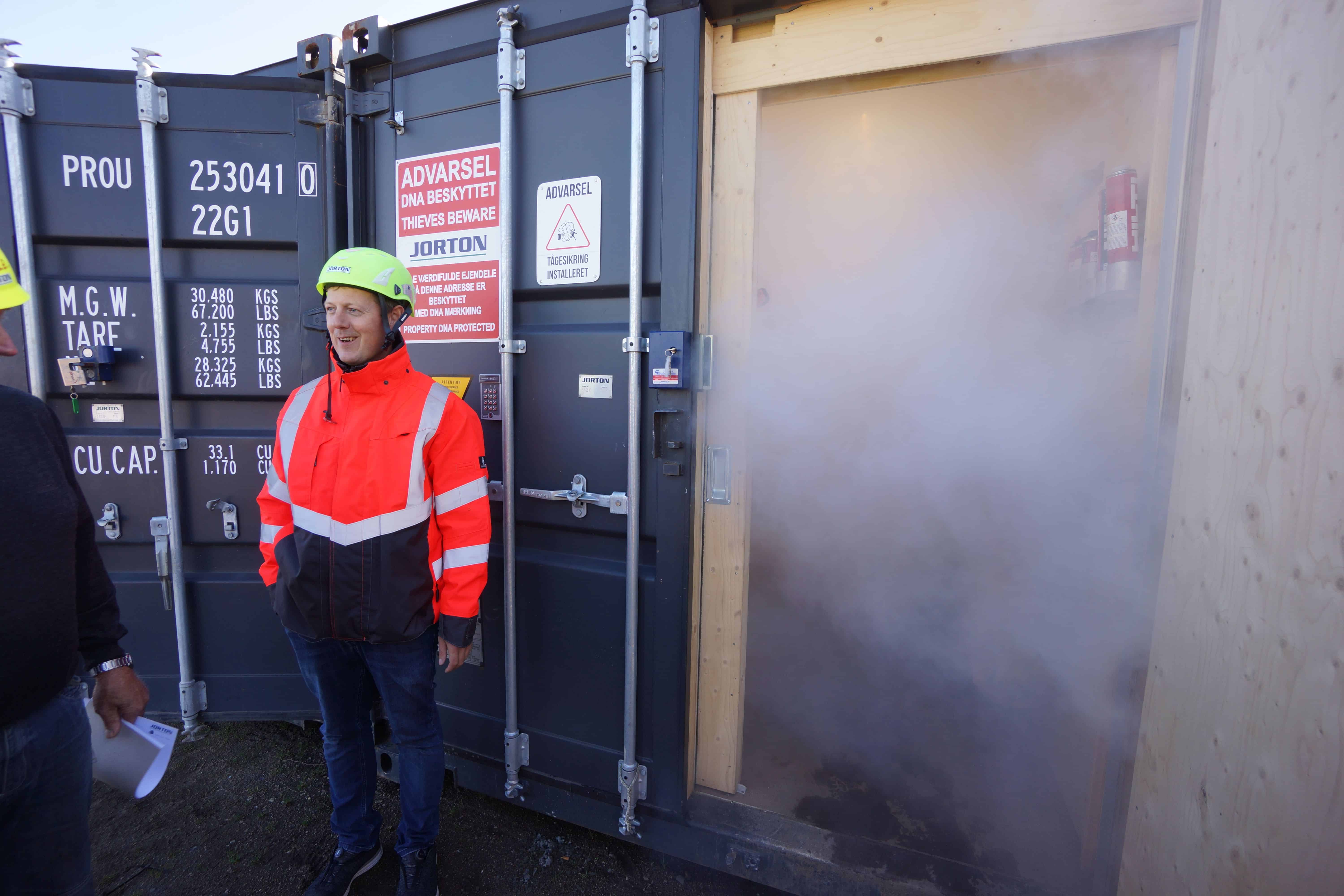 Security fog, GPS, shaking sensors and sirens now secure the building site’s values